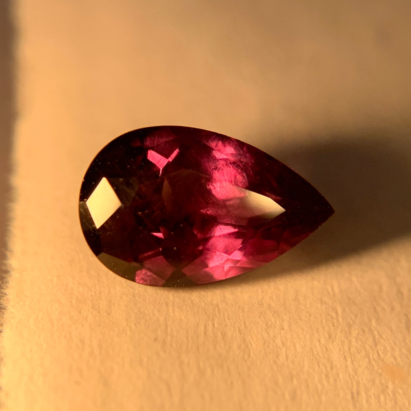 Natural Color Change Garnet 1.25 Carat 8.6x5.5 MM Pear Shape Faceted Gemstone