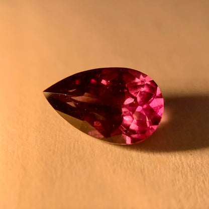 Natural Color Change Garnet 1.25 Carat 8.6x5.5 MM Pear Shape Faceted Gemstone