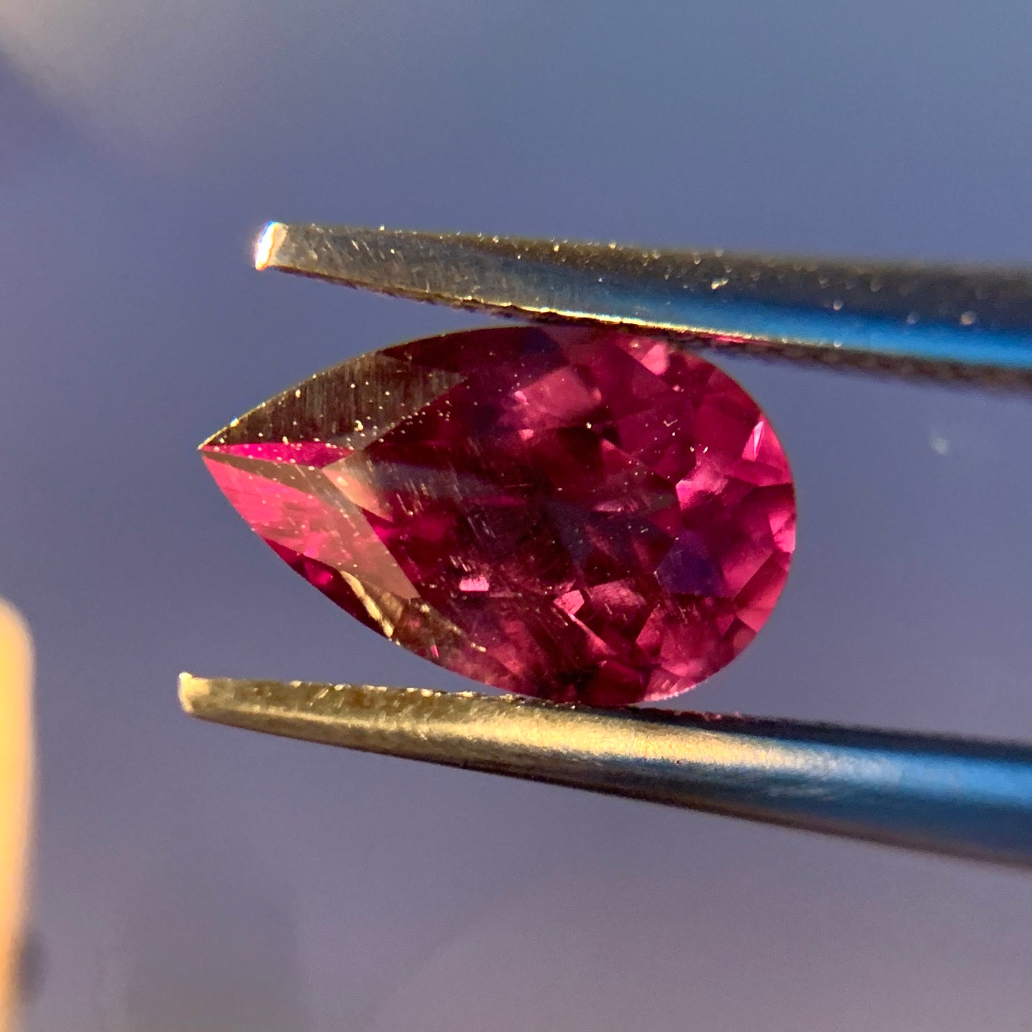 Natural Color Change Garnet 1.25 Carat 8.6x5.5 MM Pear Shape Faceted Gemstone