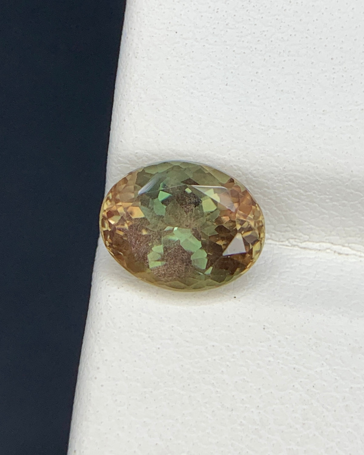 Natural Bi Color Oregon Sunstone 1.91 Carat 9x7 MM Oval Shape Faceted Gemstone