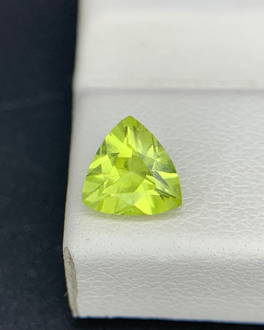 Natural Chrysoberyl 0.81 Carat 6x6x3.3 MM Trillion Shape Faceted Gemstone