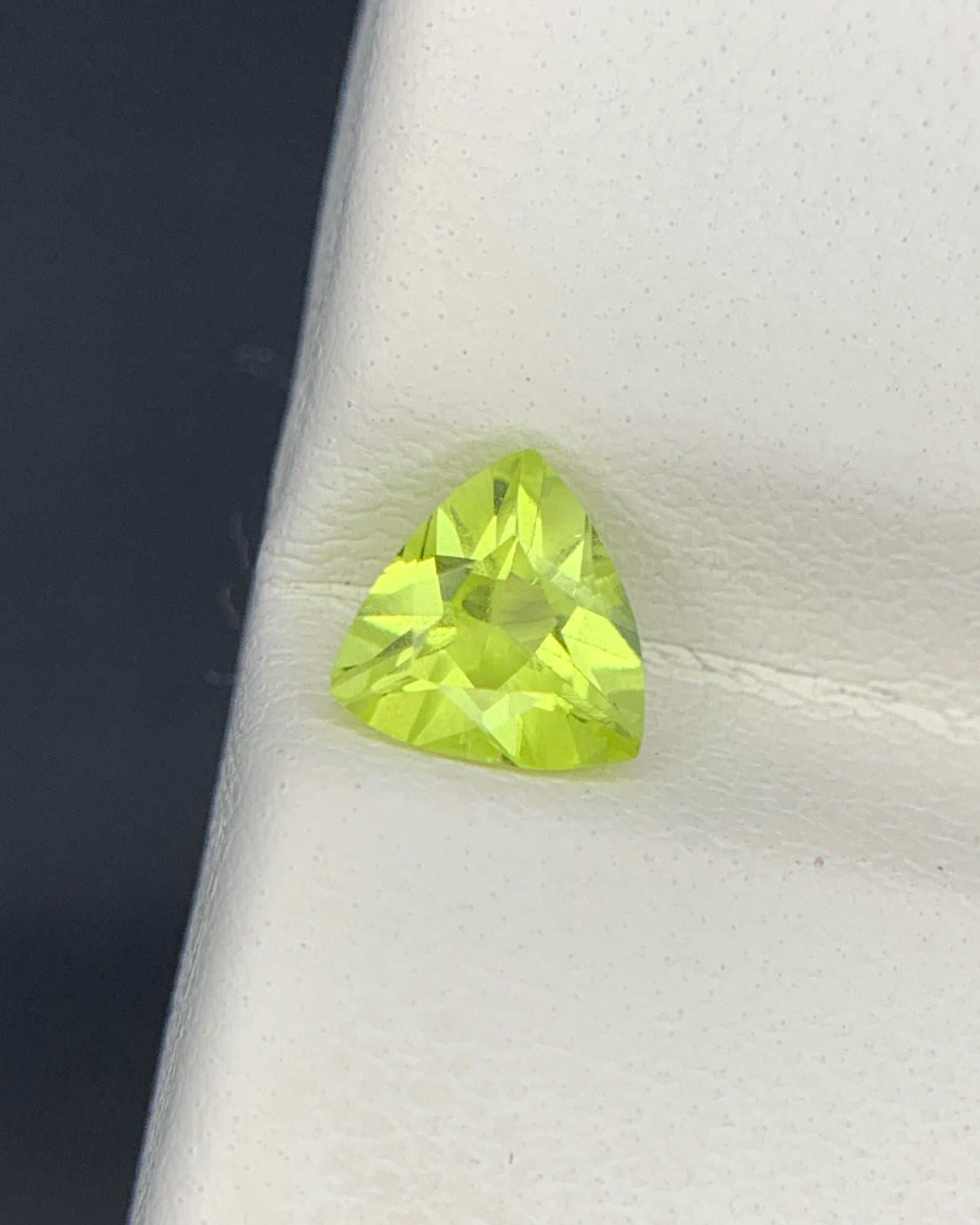 Natural Chrysoberyl 0.81 Carat 6x6x3.3 MM Trillion Shape Faceted Gemstone