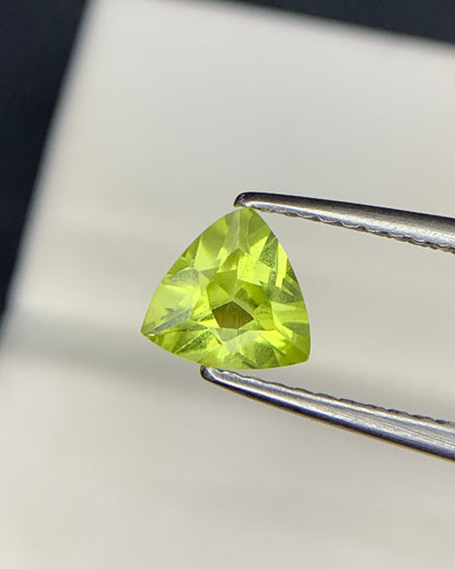 Natural Chrysoberyl 0.81 Carat 6x6x3.3 MM Trillion Shape Faceted Gemstone