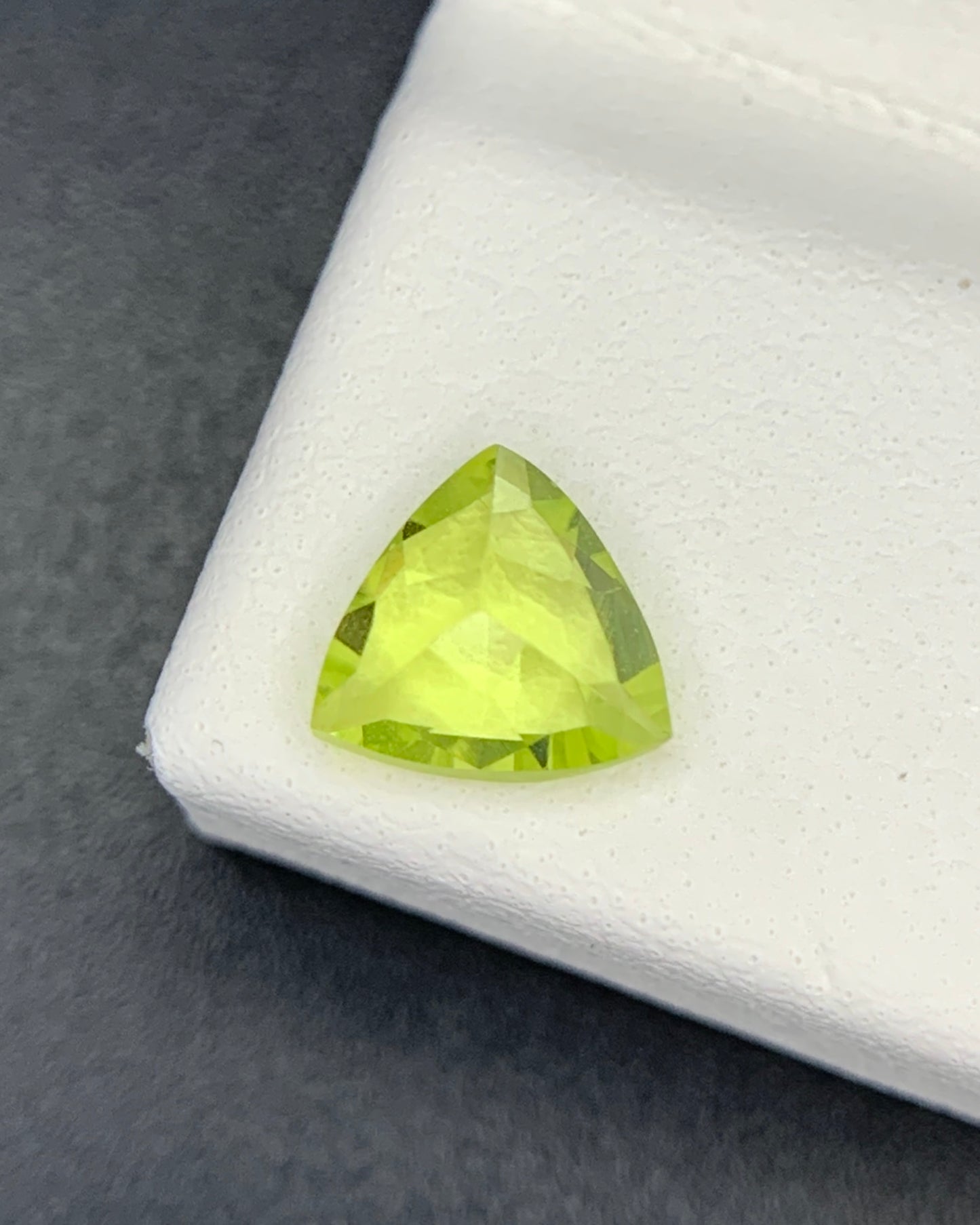 Natural Chrysoberyl 0.81 Carat 6x6x3.3 MM Trillion Shape Faceted Gemstone