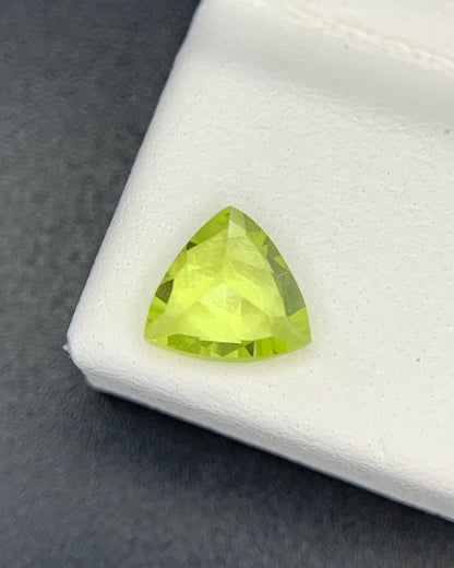 Natural Chrysoberyl 0.81 Carat 6x6x3.3 MM Trillion Shape Faceted Gemstone