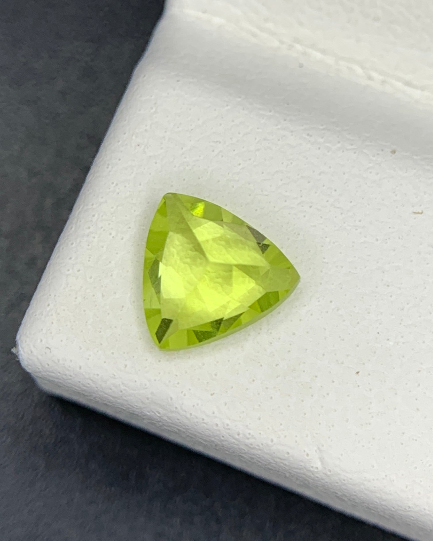 Natural Chrysoberyl 0.81 Carat 6x6x3.3 MM Trillion Shape Faceted Gemstone