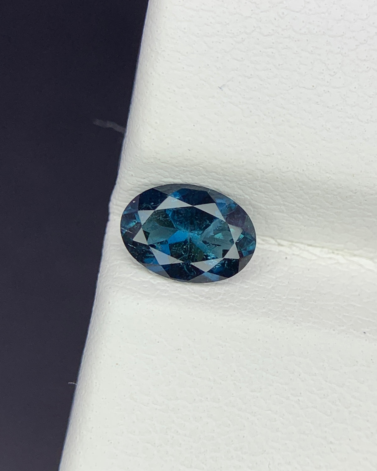 Natural Blue Tourmaline 0.65 Carat 7x5 MM Oval Shape Faceted Gemstone