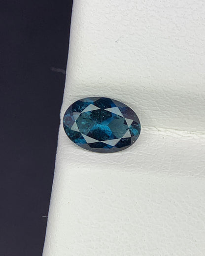 Natural Blue Tourmaline 0.65 Carat 7x5 MM Oval Shape Faceted Gemstone