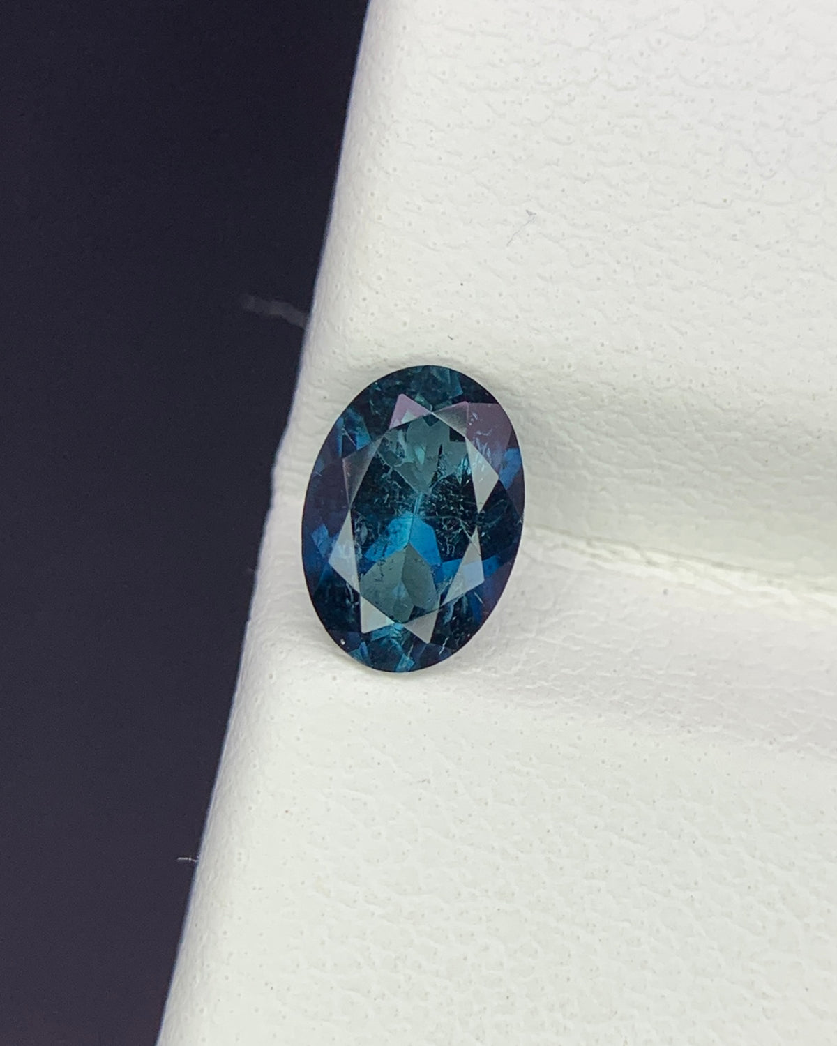 Natural Blue Tourmaline 0.65 Carat 7x5 MM Oval Shape Faceted Gemstone