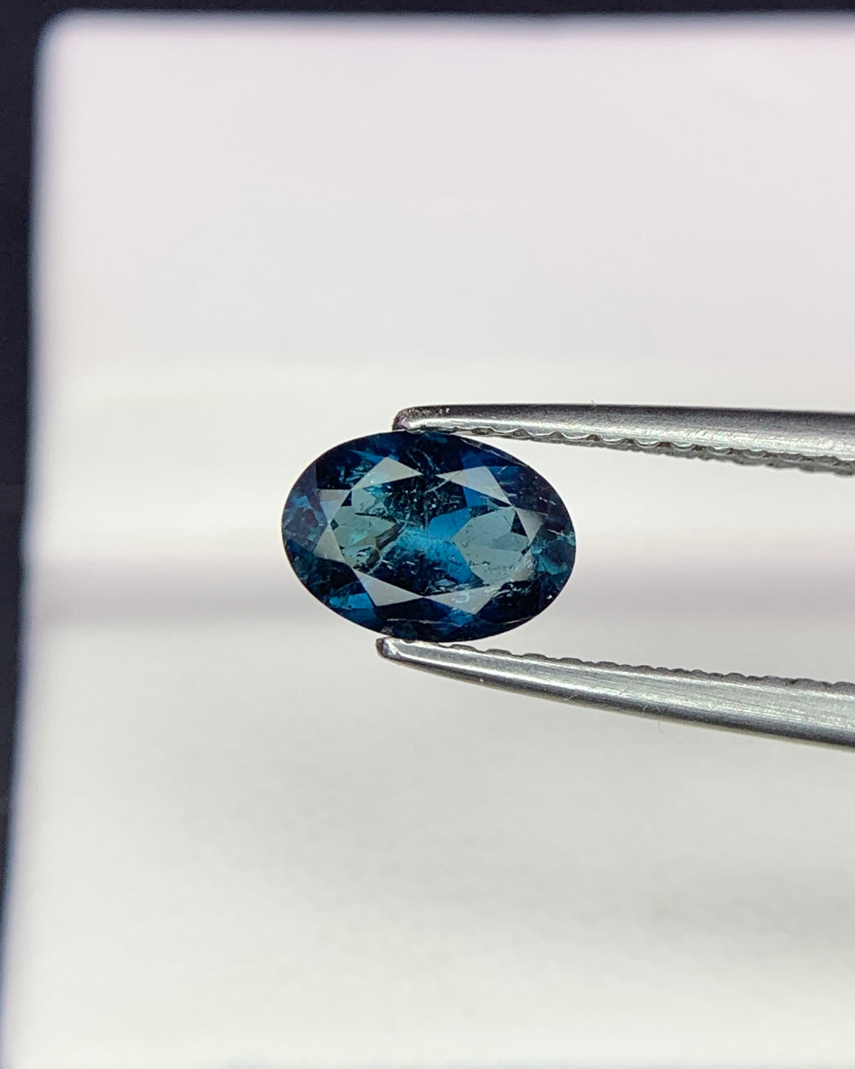 Natural Blue Tourmaline 0.65 Carat 7x5 MM Oval Shape Faceted Gemstone