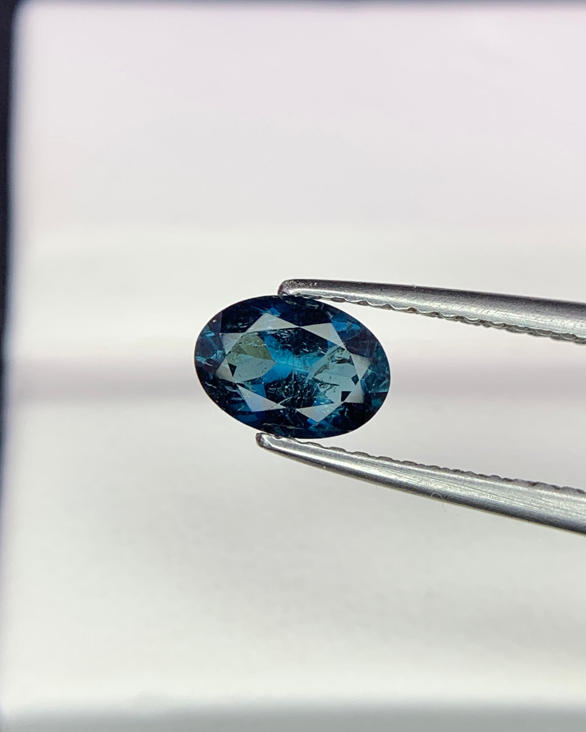 Natural Blue Tourmaline 0.65 Carat 7x5 MM Oval Shape Faceted Gemstone