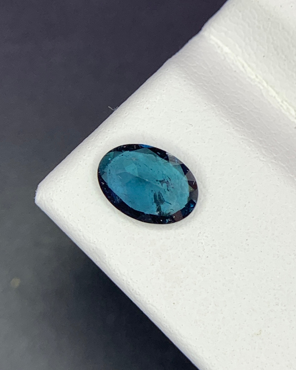 Natural Blue Tourmaline 0.65 Carat 7x5 MM Oval Shape Faceted Gemstone