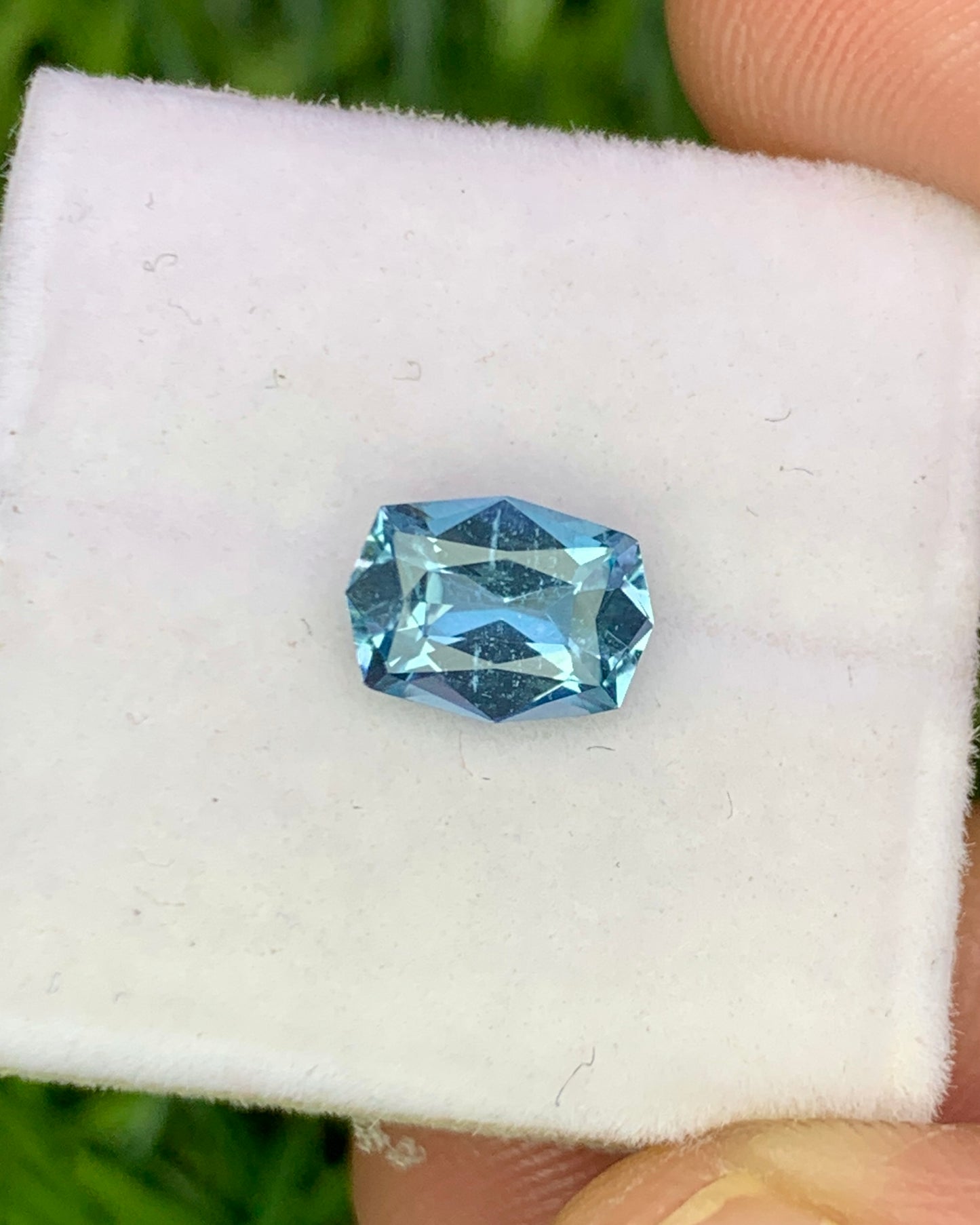 Natural Santa Maria Aquamarine 0.76 Carat 7.4x5.4 MM Fancy Shape Faceted Gemstone