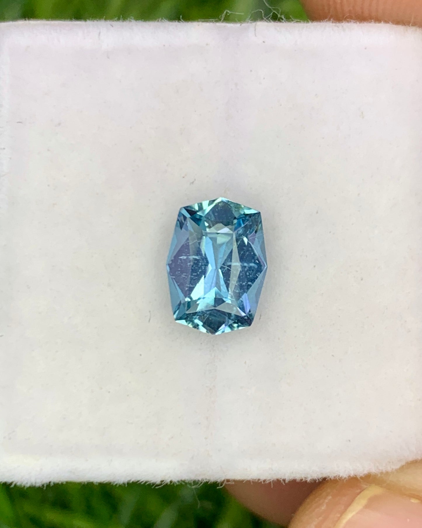 Natural Santa Maria Aquamarine 0.76 Carat 7.4x5.4 MM Fancy Shape Faceted Gemstone