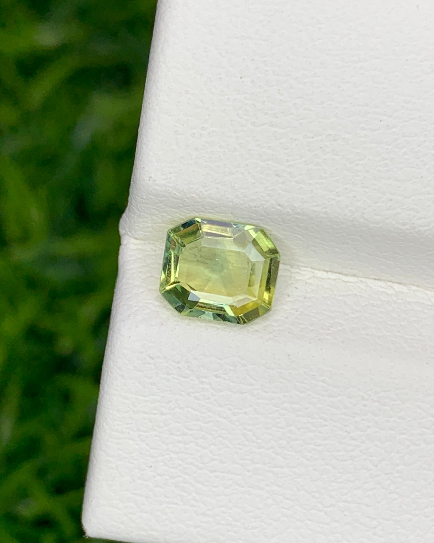 Natural Bi Color Parti Sapphire 0.94 Carat 6.4x5.5 MM Octagon Shape Faceted Gemstone