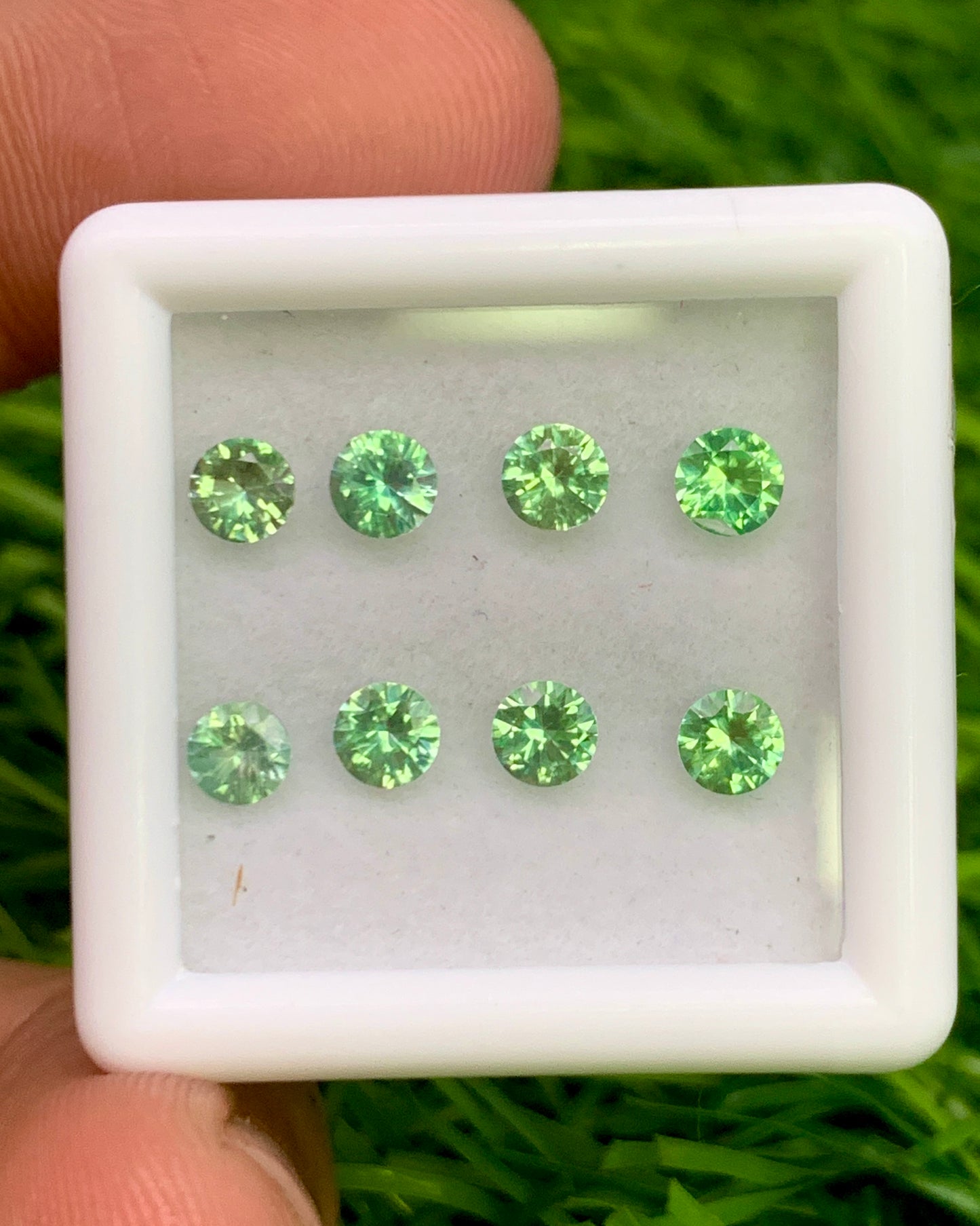 Natural Rare Kornerupine Lot 1.54 Carat 3.7x3.7 MM Round Shape Faceted Gemstone 8 Piece Lot