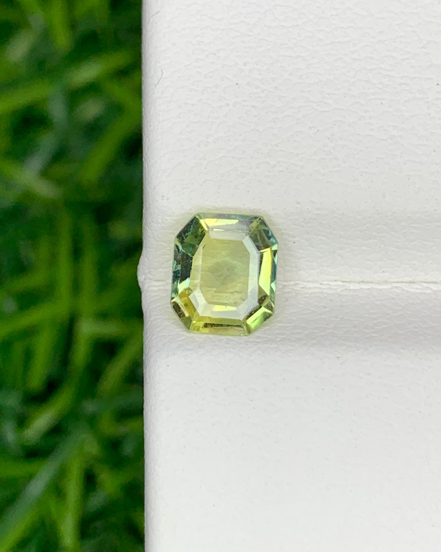 Natural Bi Color Parti Sapphire 0.94 Carat 6.4x5.5 MM Octagon Shape Faceted Gemstone