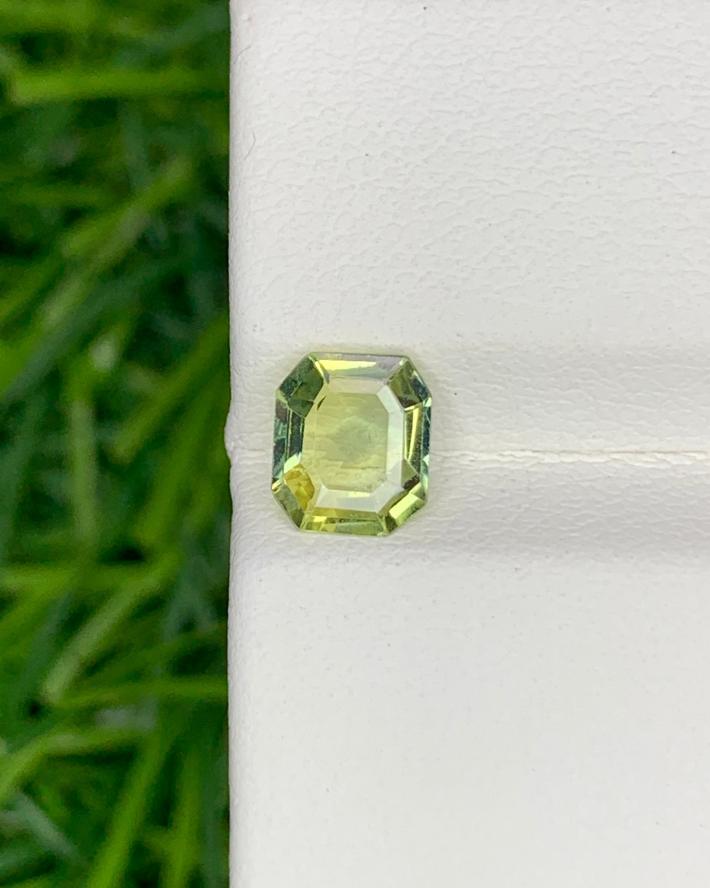 Natural Bi Color Parti Sapphire 0.94 Carat 6.4x5.5 MM Octagon Shape Faceted Gemstone