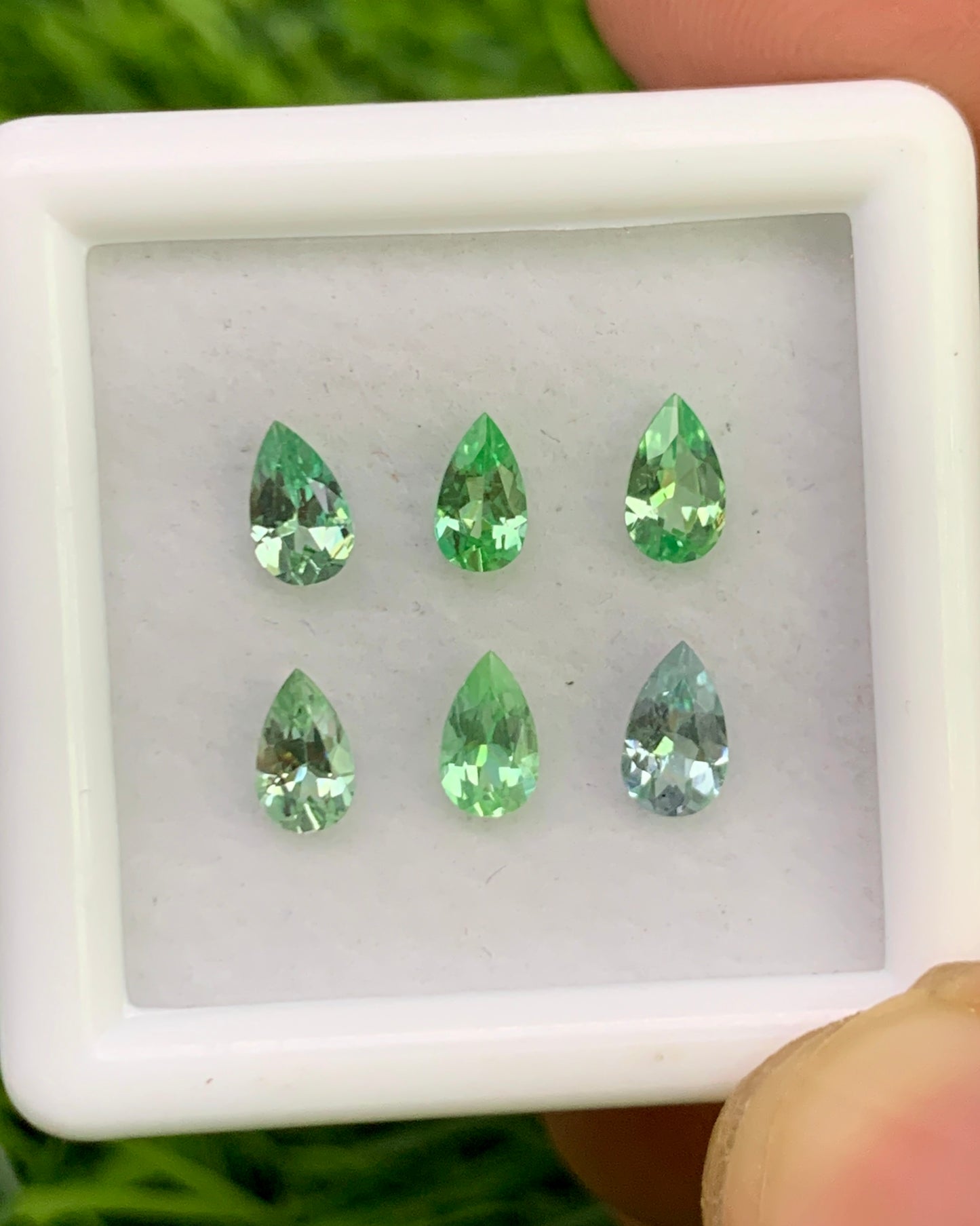 Natural Rare Kornerupine Lot 1.16 Carat 5x3 MM Pear Shape Faceted Gemstone 6 Piece Lot