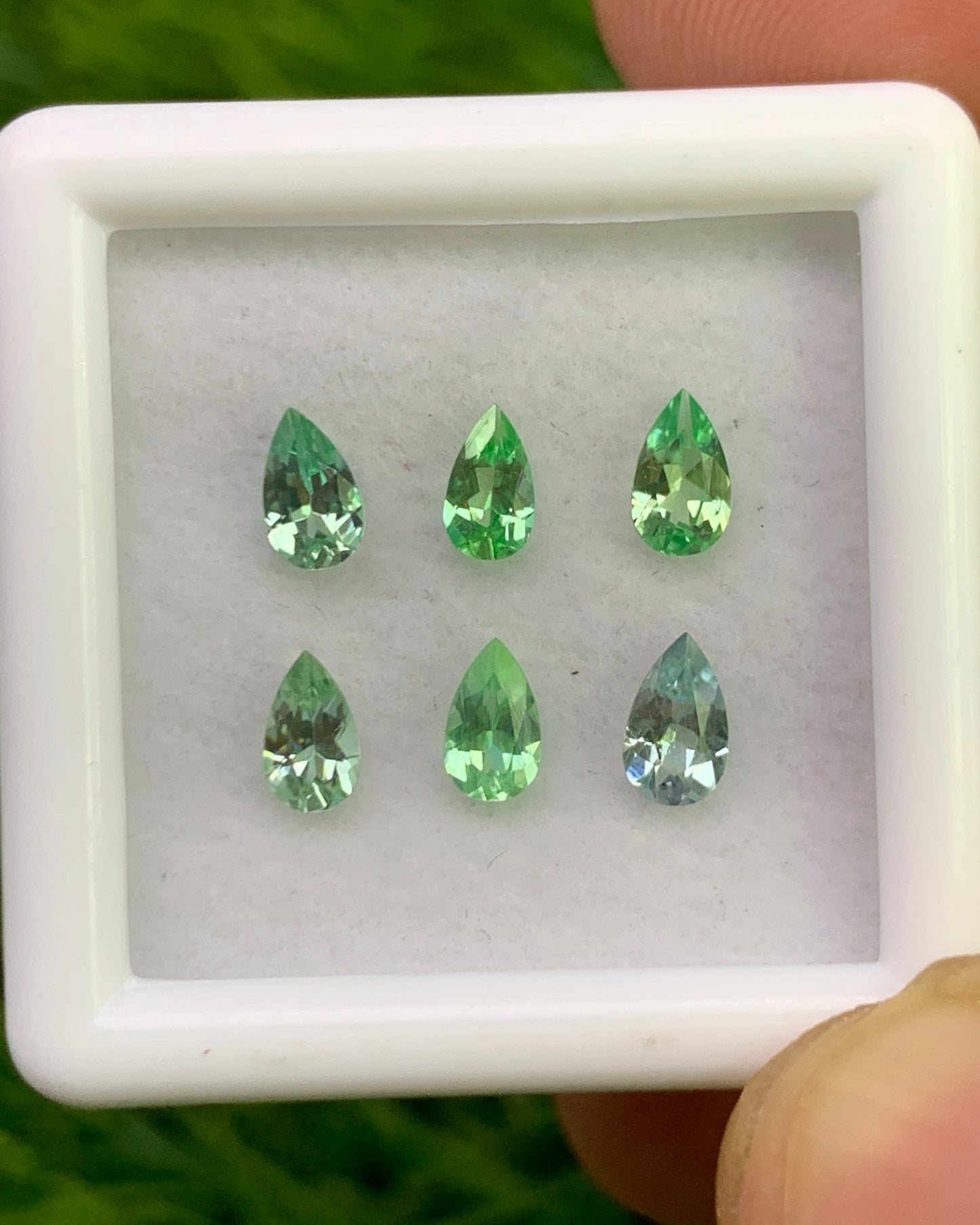 Natural Rare Kornerupine Lot 1.16 Carat 5x3 MM Pear Shape Faceted Gemstone 6 Piece Lot