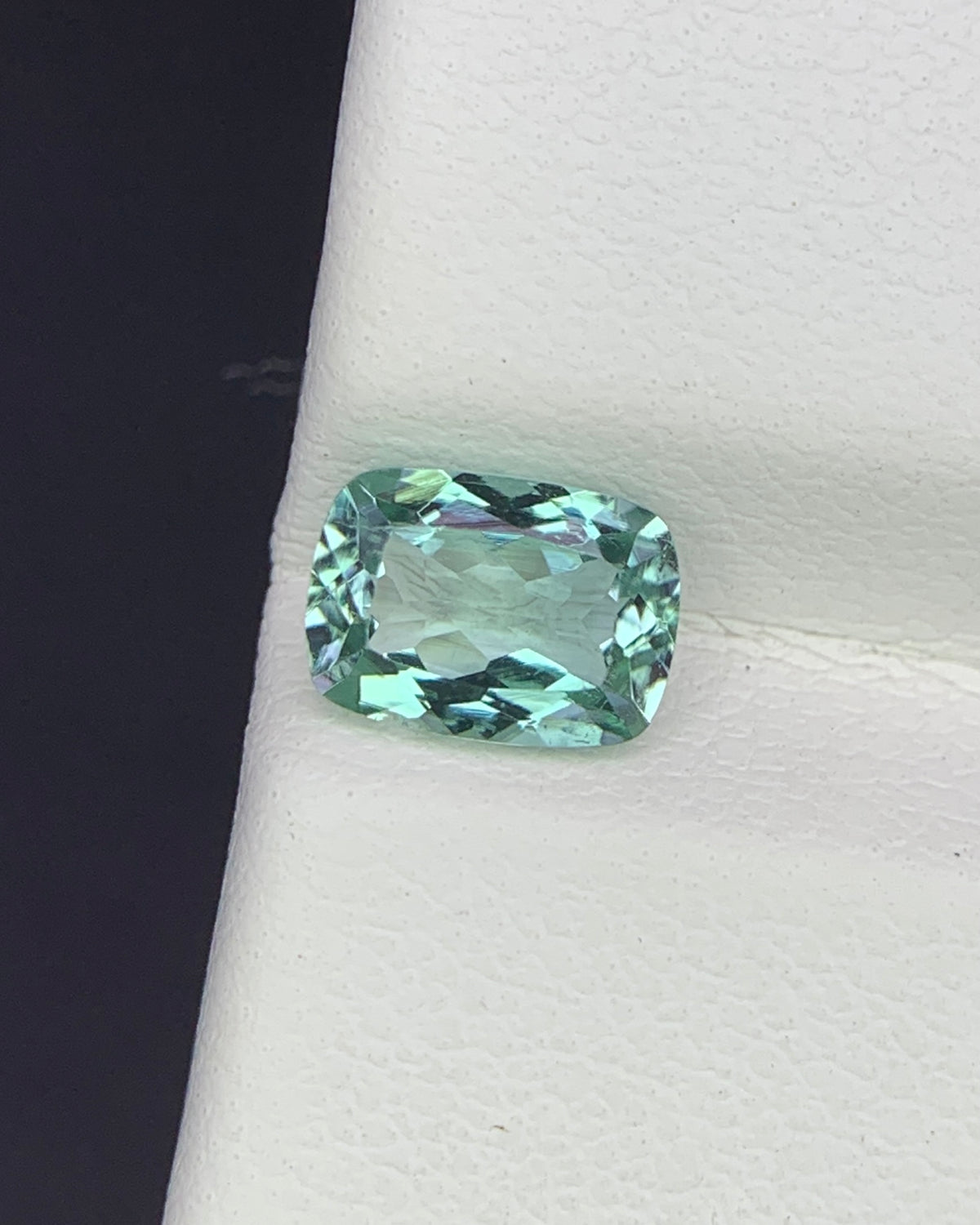 Natural Indicolite Tourmaline 1.00 Carat 7x5 MM Cushion Shape Faceted Gemstone