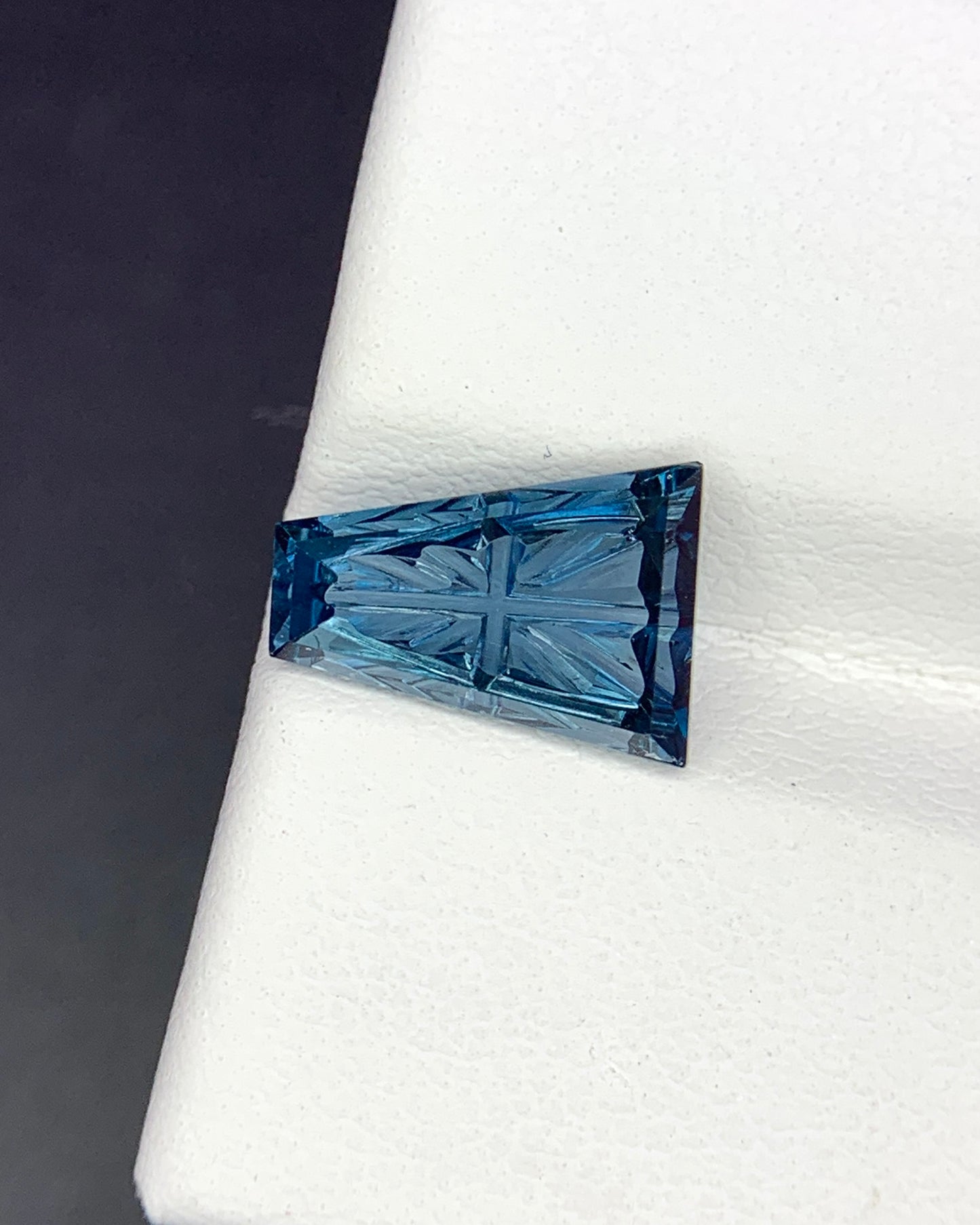 Natural London Blue Topaz 2.07 Carat 10.4x7.4 MM Fancy Shape Starbrite Cut Faceted Gemstone 
