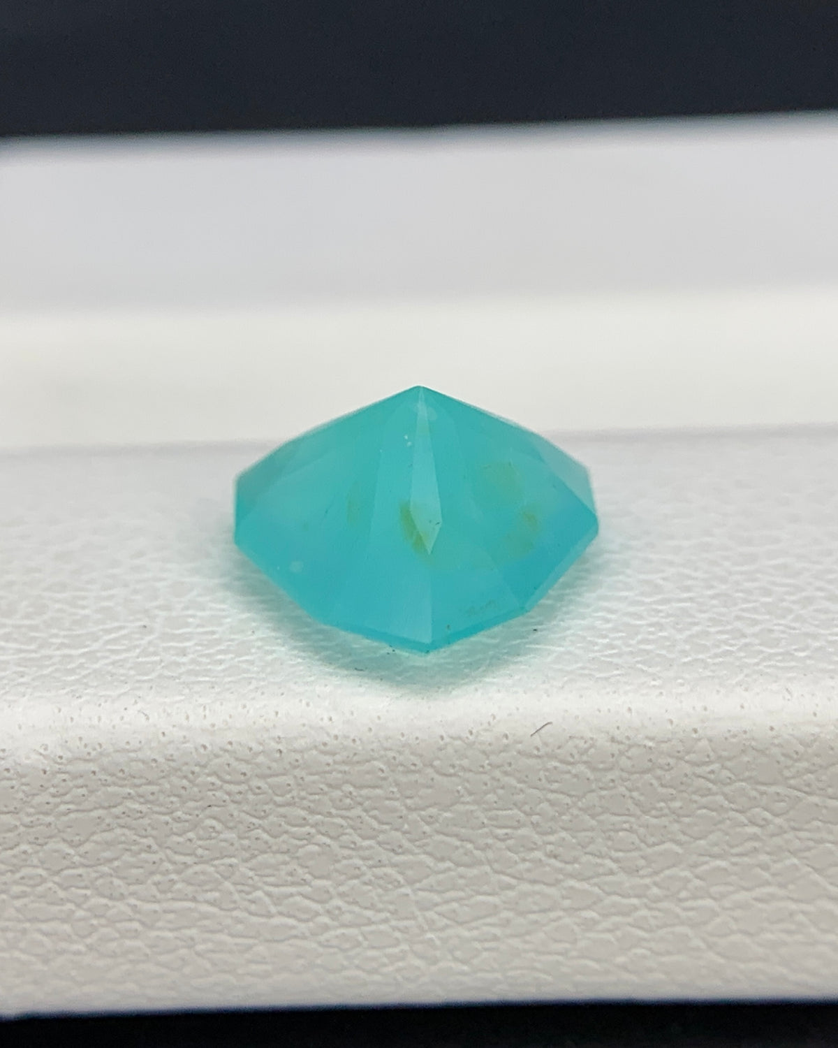 Natural Seafoam Peruvian Opal 1.47 Carat 9x9 MM Fancy Trillion Shape Faceted Gemstone