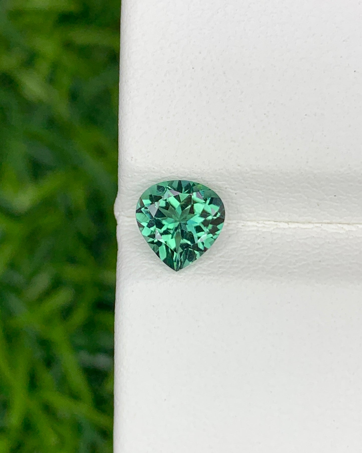 Natural Indicolite Tourmaline 0.79 Carat 6.2x6 MM Heart Shape Faceted Gemstone
