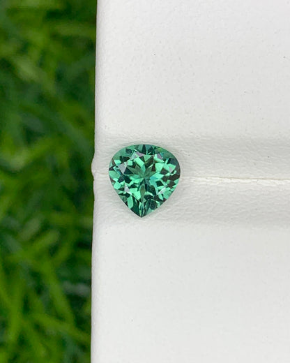 Natural Indicolite Tourmaline 0.79 Carat 6.2x6 MM Heart Shape Faceted Gemstone