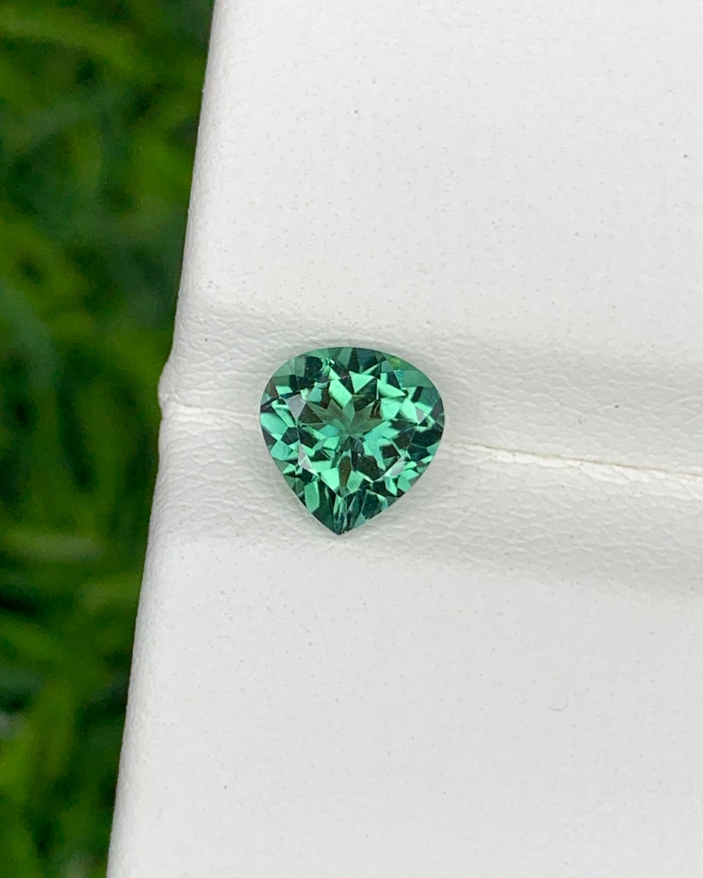 Natural Indicolite Tourmaline 0.79 Carat 6.2x6 MM Heart Shape Faceted Gemstone
