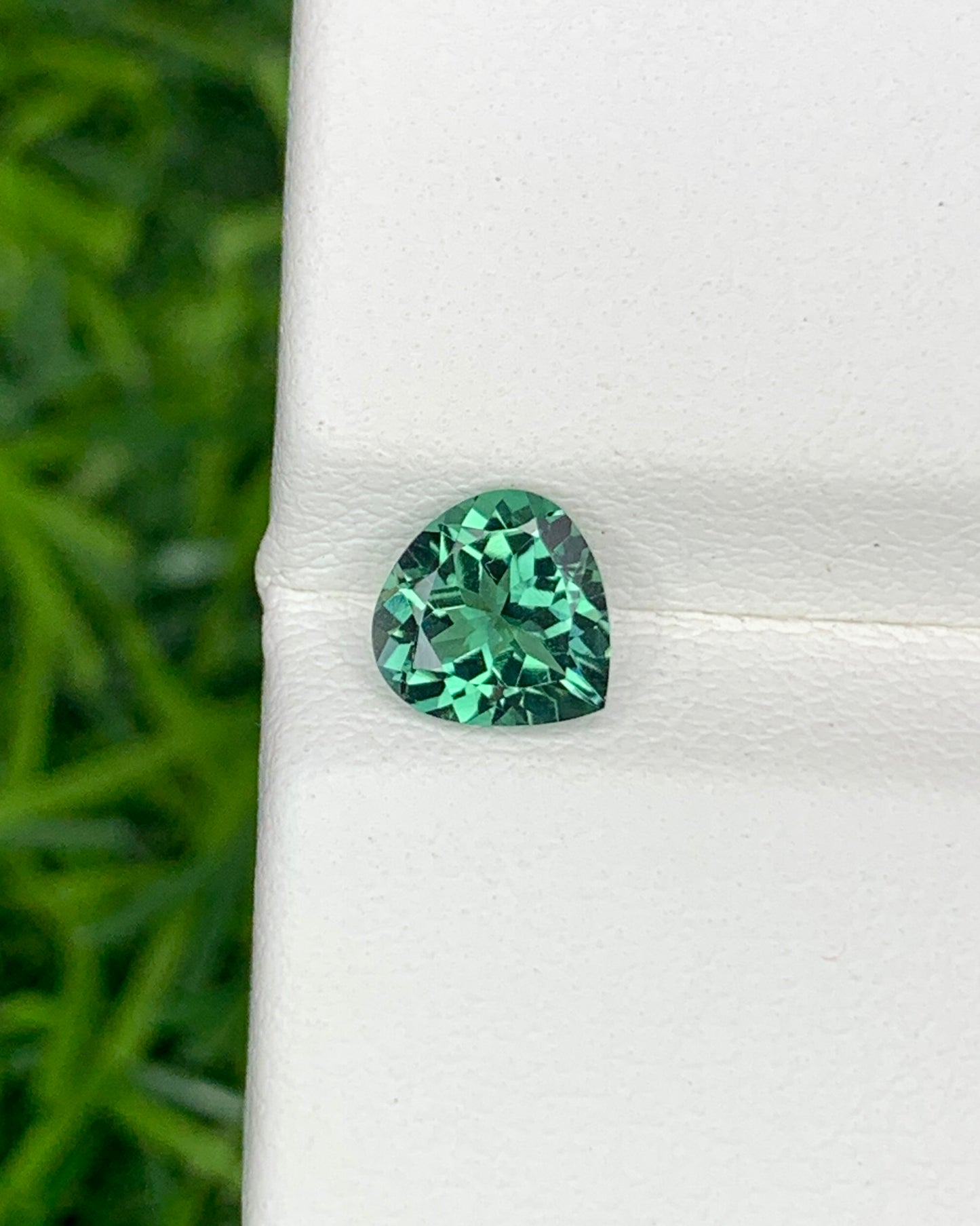Natural Indicolite Tourmaline 0.79 Carat 6.2x6 MM Heart Shape Faceted Gemstone