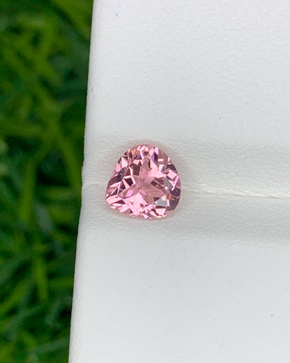 Natural Pink Tourmaline 0.82 Carat 6x6 MM Heart Shape Faceted Gemstone