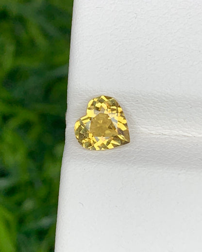 Natural Chrysoberyl 0.69 Carat 5.9x5.8 MM Heart Shape Faceted Gemstone