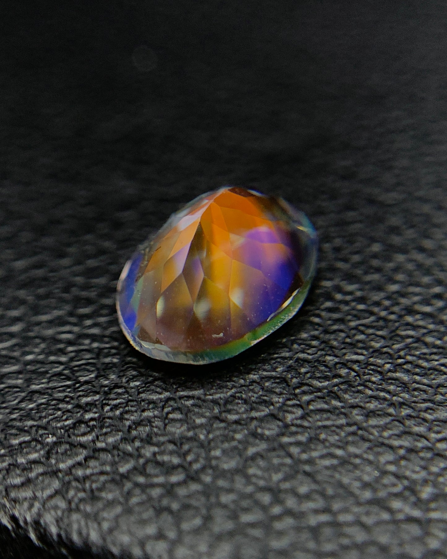 Natural Multi Fire Rainbow Moonstone 1.14 Carat 8x5.9 MM Oval Shape Faceted Gemstone