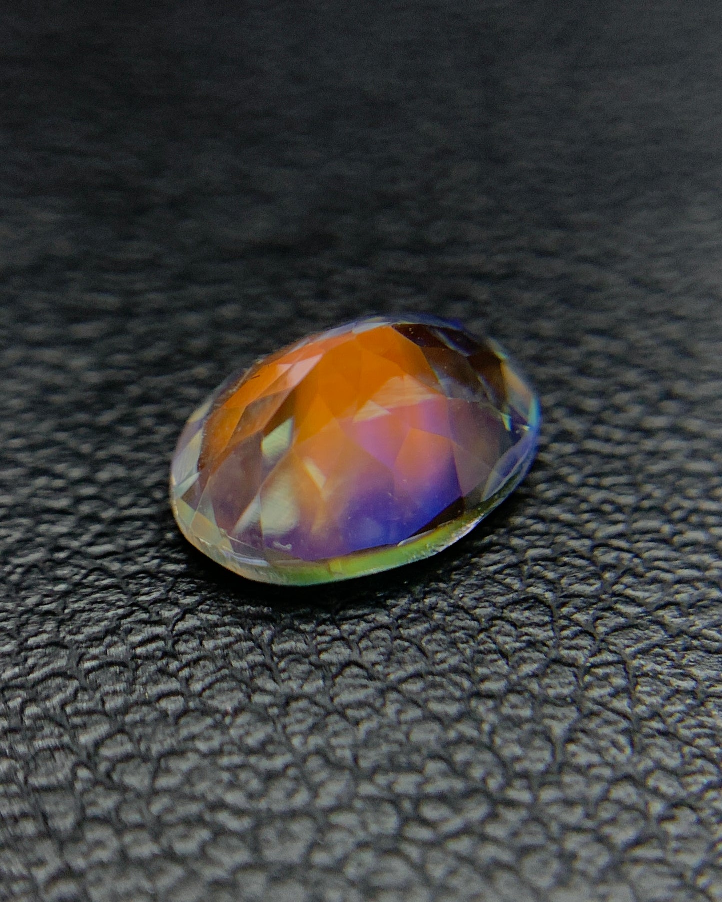 Natural Multi Fire Rainbow Moonstone 1.14 Carat 8x5.9 MM Oval Shape Faceted Gemstone