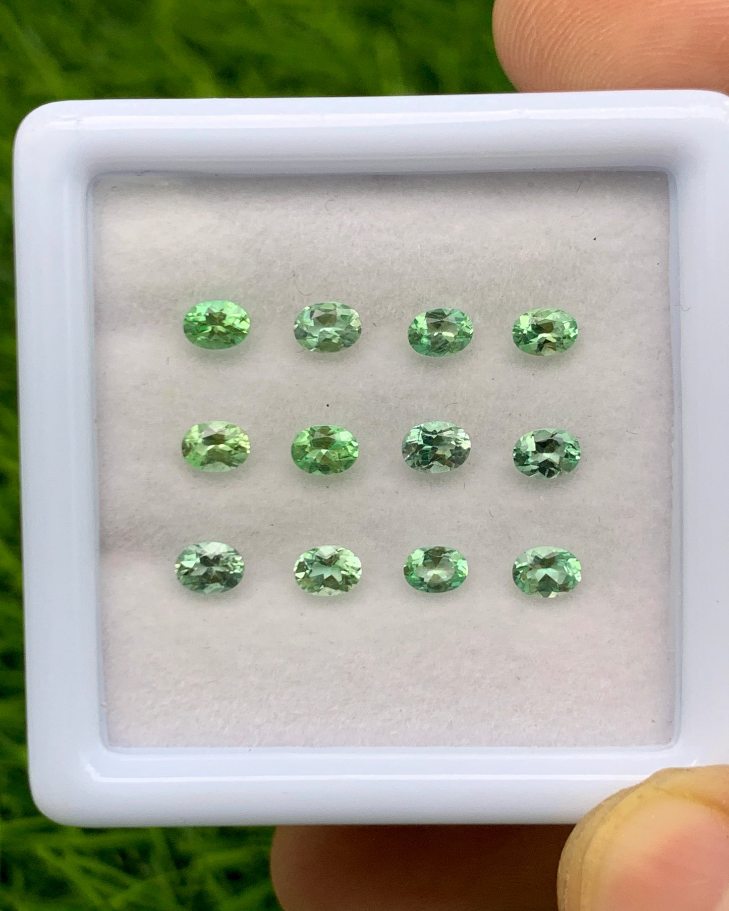 Natural Rare Kornerupine Lot 2.00 Carat 4x3 MM Oval Shape Faceted Gemstone 12 Piece Lot