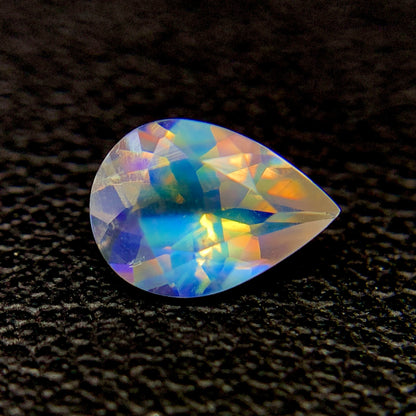 Natural Rainbow Moonstone 0.60 Carat 7x5 MM Pear Shape Faceted Gemstone