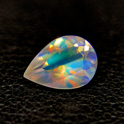 Natural Rainbow Moonstone 0.60 Carat 7x5 MM Pear Shape Faceted Gemstone