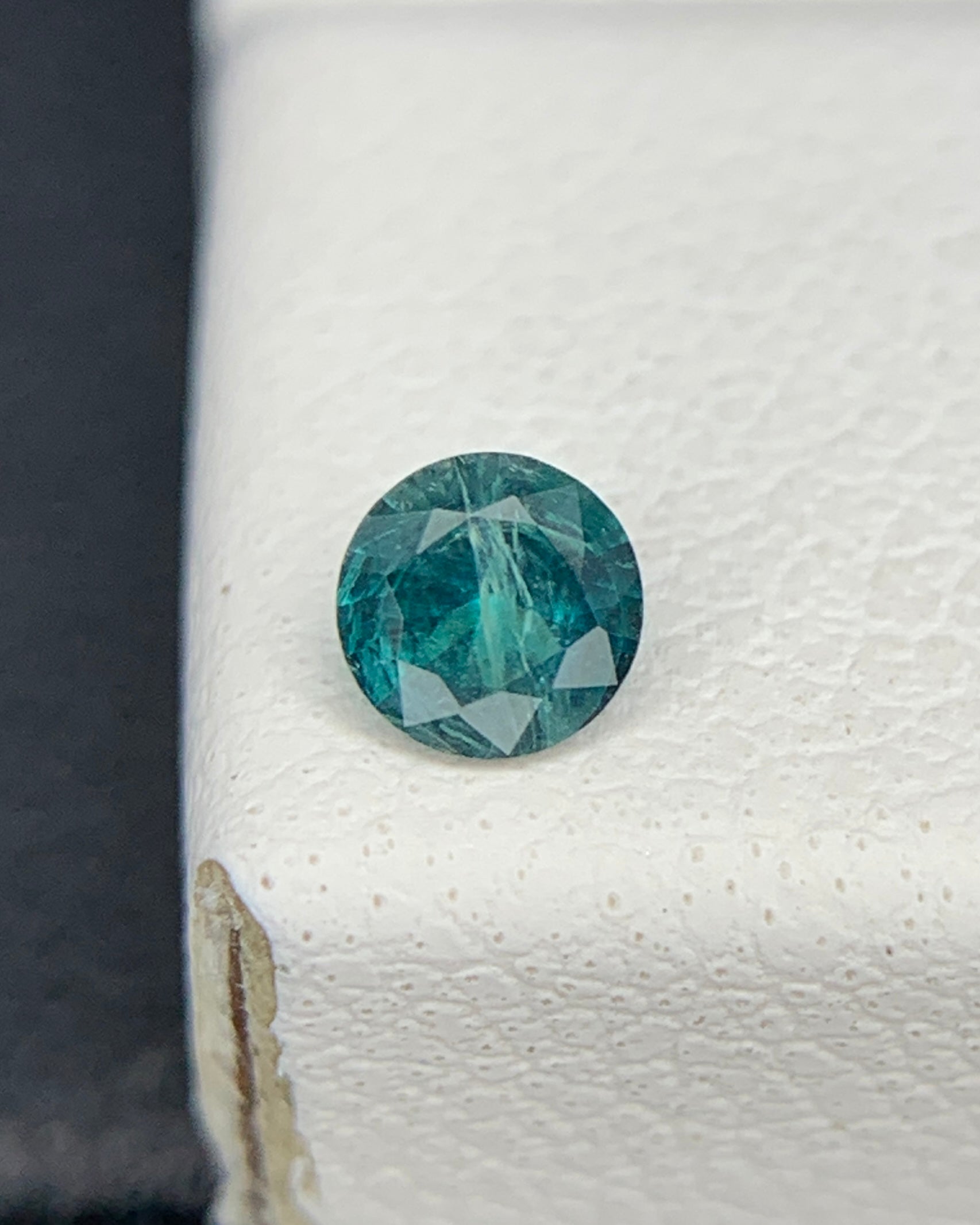 Natural Rare Grandidierite 0.10 Carat 3.3x3.3 MM Round Shape Faceted Gemstone