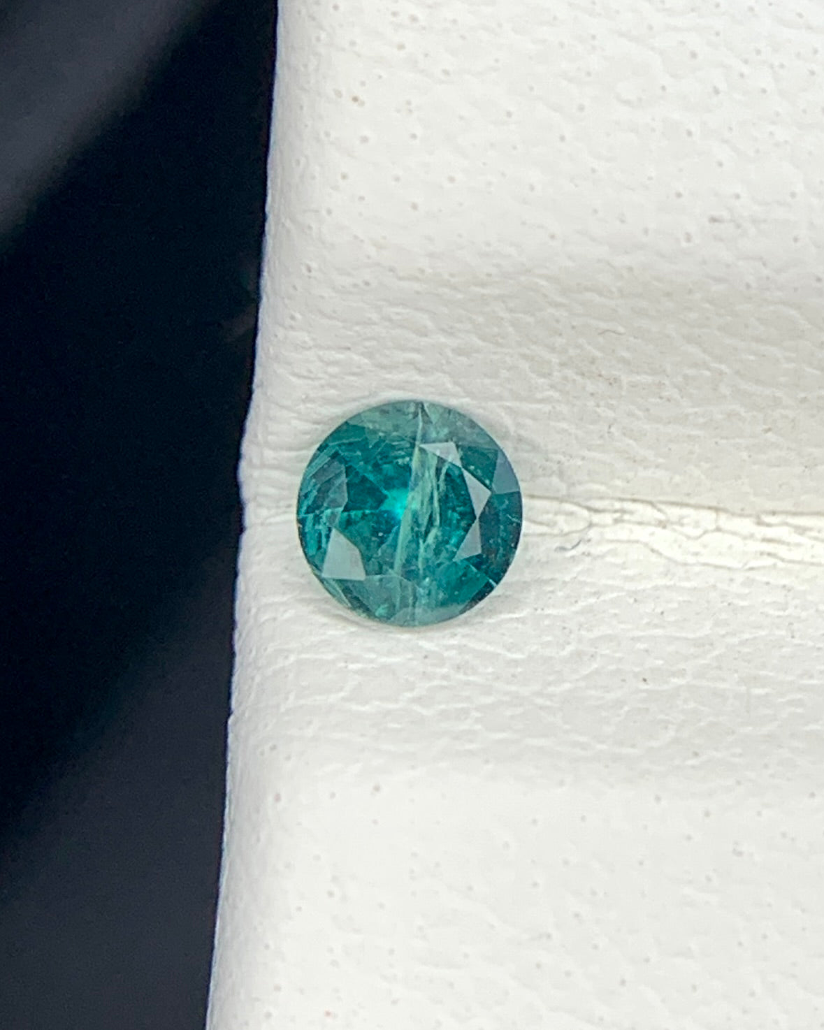Natural Rare Grandidierite 0.10 Carat 3.3x3.3 MM Round Shape Faceted Gemstone