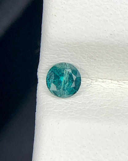 Natural Rare Grandidierite 0.10 Carat 3.3x3.3 MM Round Shape Faceted Gemstone