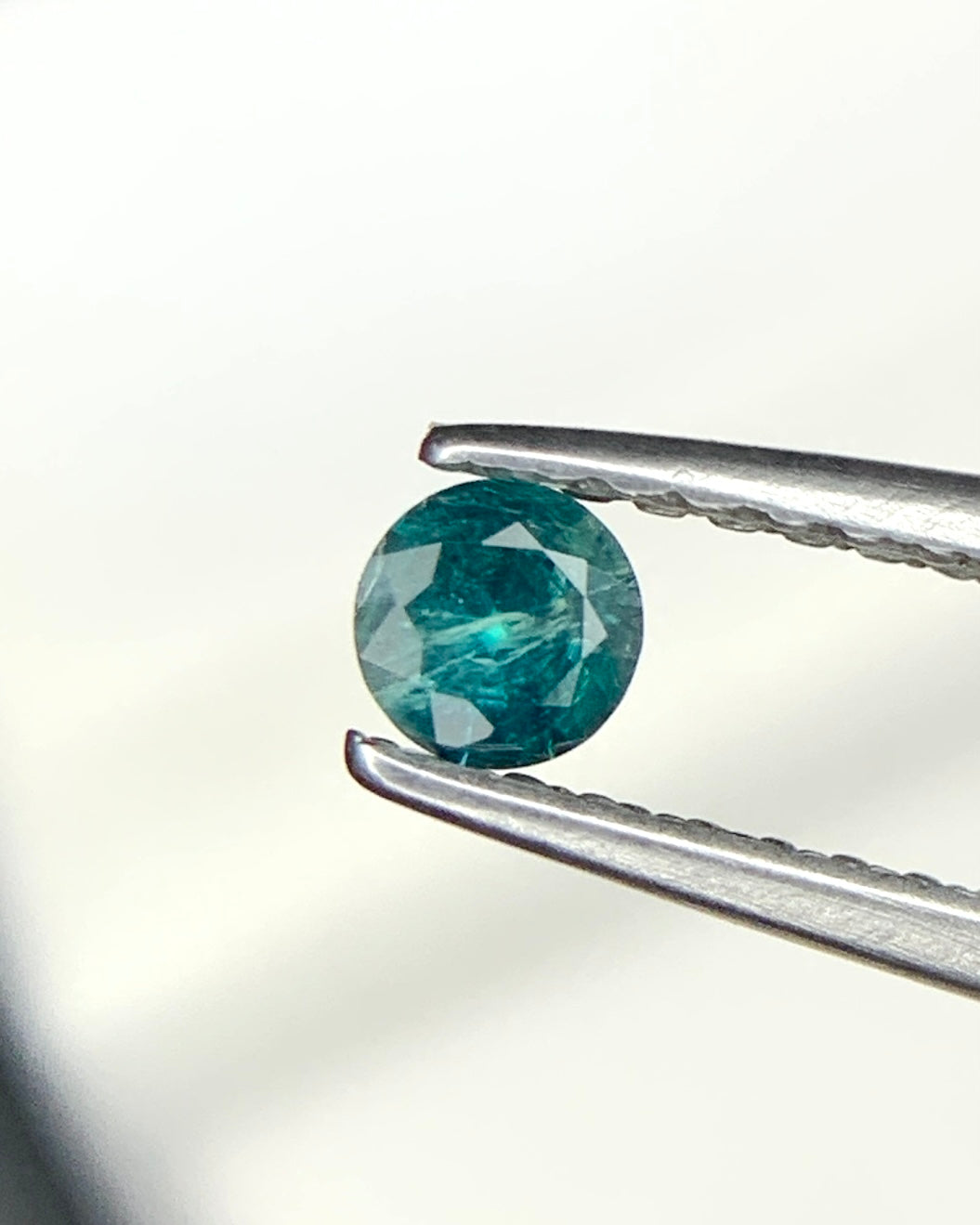 Natural Rare Grandidierite 0.10 Carat 3.3x3.3 MM Round Shape Faceted Gemstone