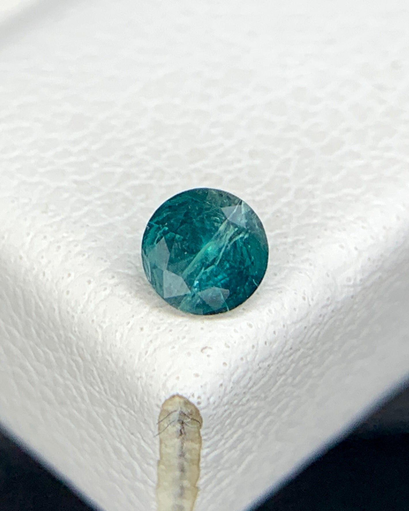 Natural Rare Grandidierite 0.10 Carat 3.3x3.3 MM Round Shape Faceted Gemstone