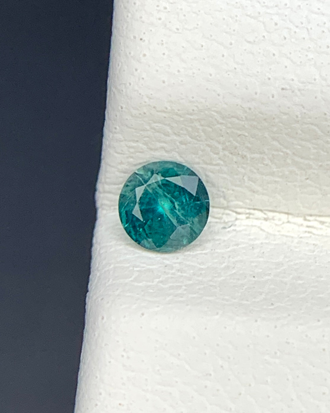 Natural Rare Grandidierite 0.10 Carat 3.3x3.3 MM Round Shape Faceted Gemstone