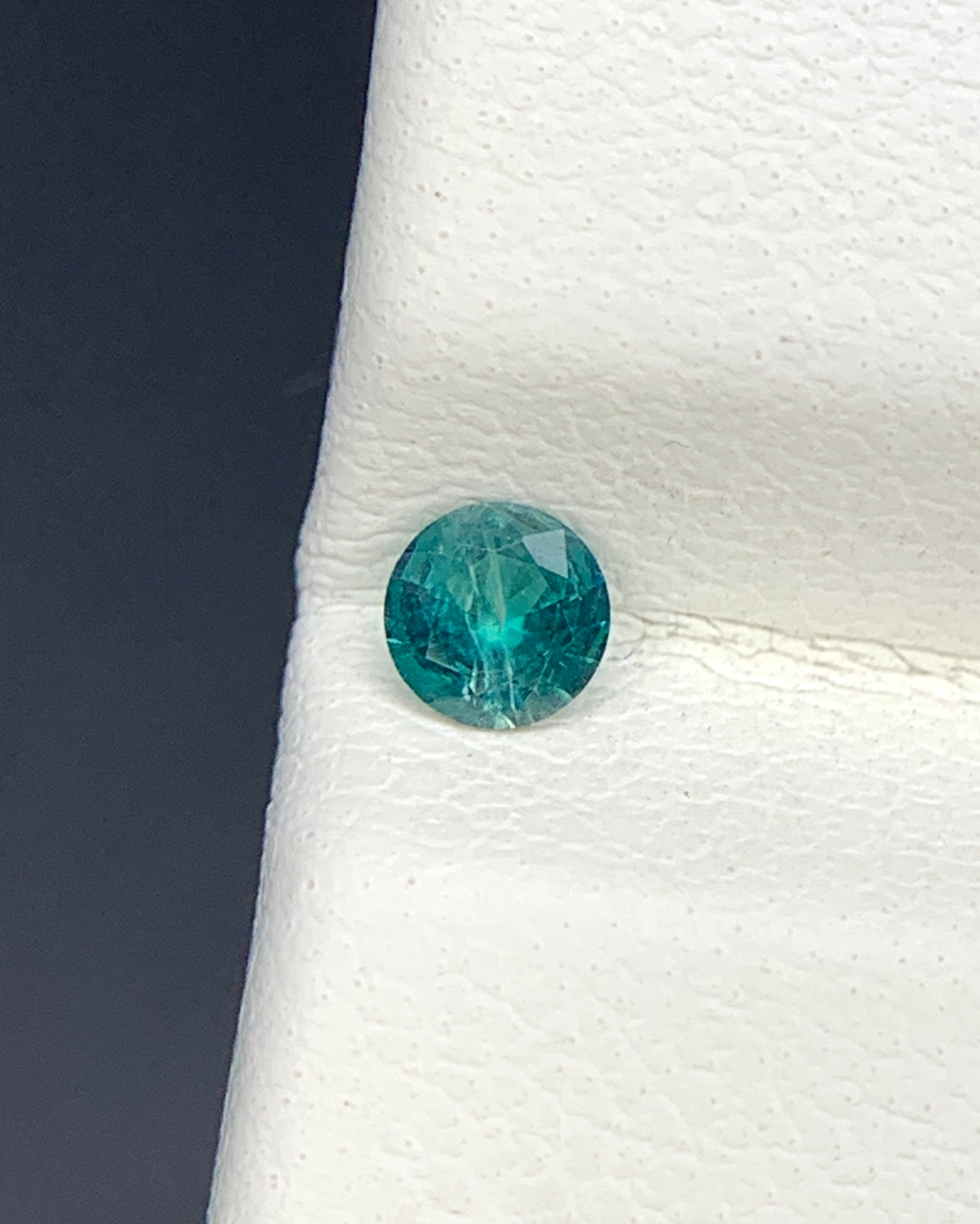 Natural Rare Grandidierite 0.10 Carat 3.3x3.3 MM Round Shape Faceted Gemstone