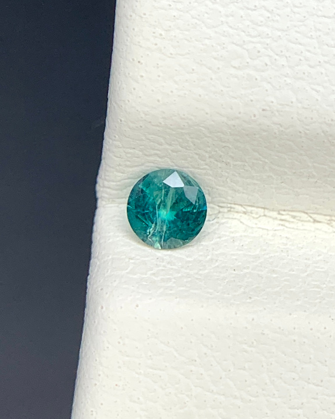 Natural Rare Grandidierite 0.10 Carat 3.3x3.3 MM Round Shape Faceted Gemstone