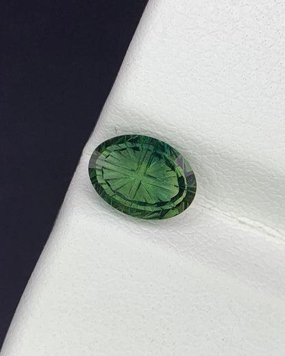 Natural Parti Sapphire 1.03 Carat 7.3x5.3 MM Oval Shape Starbrite Cut Faceted Gemstone 
