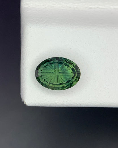 Natural Parti Sapphire 1.03 Carat 7.3x5.3 MM Oval Shape Starbrite Cut Faceted Gemstone 