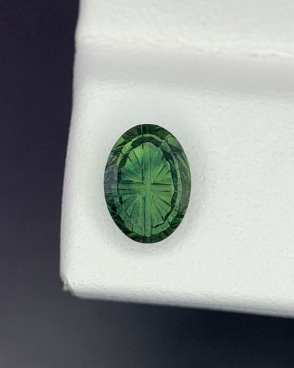 Natural Parti Sapphire 1.03 Carat 7.3x5.3 MM Oval Shape Starbrite Cut Faceted Gemstone 