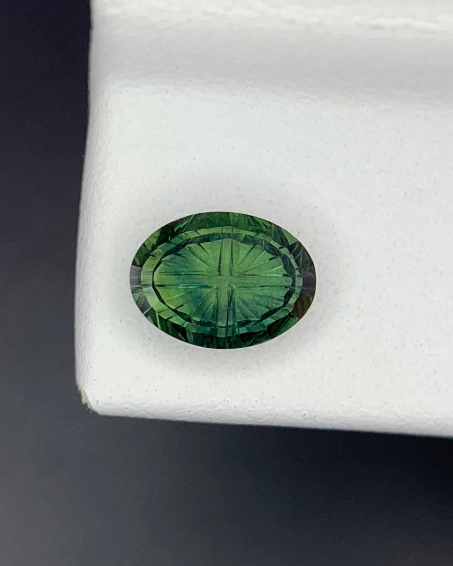 Natural Parti Sapphire 1.03 Carat 7.3x5.3 MM Oval Shape Starbrite Cut Faceted Gemstone 